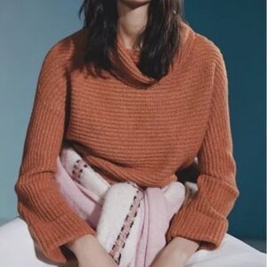 Anthropologie Pilcro Tunic Sweater Size XS Cedar Rust